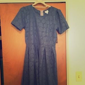 NWT Lula Roe Blue Amelia dress